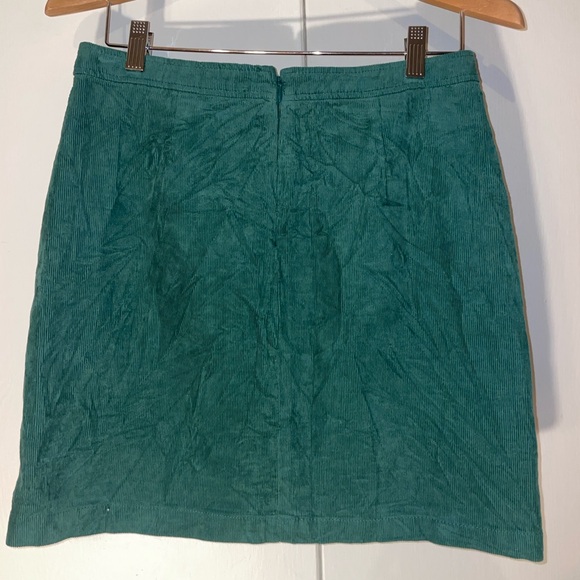 J Crew Corduroy Mini Skirt Womens Size 4 Button Front Preppy Schoolgirl NWT - Picture 2 of 8